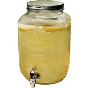 Circleware Yorkshire 2-Gallon Beverage Dispenser, Clear