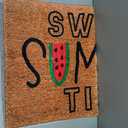 Doormat Welcome Sweet Summer Time Watermelon Funny Entryway Rugs Indoor Non Slip, Washable Entrance Mat Outdoor Door Mats for Kitchen, Bathroom Home Decor 1730in