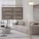 Floor Lamps for Living Room, 71'' Torchiere Floor Lamps with Remote, 2700K-6500K Colors Temperature & Brightness Adjustable, 10W/1200LM Gold Dimmable Floor Lamp,Tall Standing Lamp for Bedroom/Office
