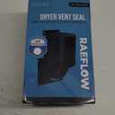 Dryer Vent Cover 4 inch (Black) with UV RESISTANT - Outdoor Dryer Vent Cover Natural Energy Saving, Dryer Vent Seal for Home Exterior