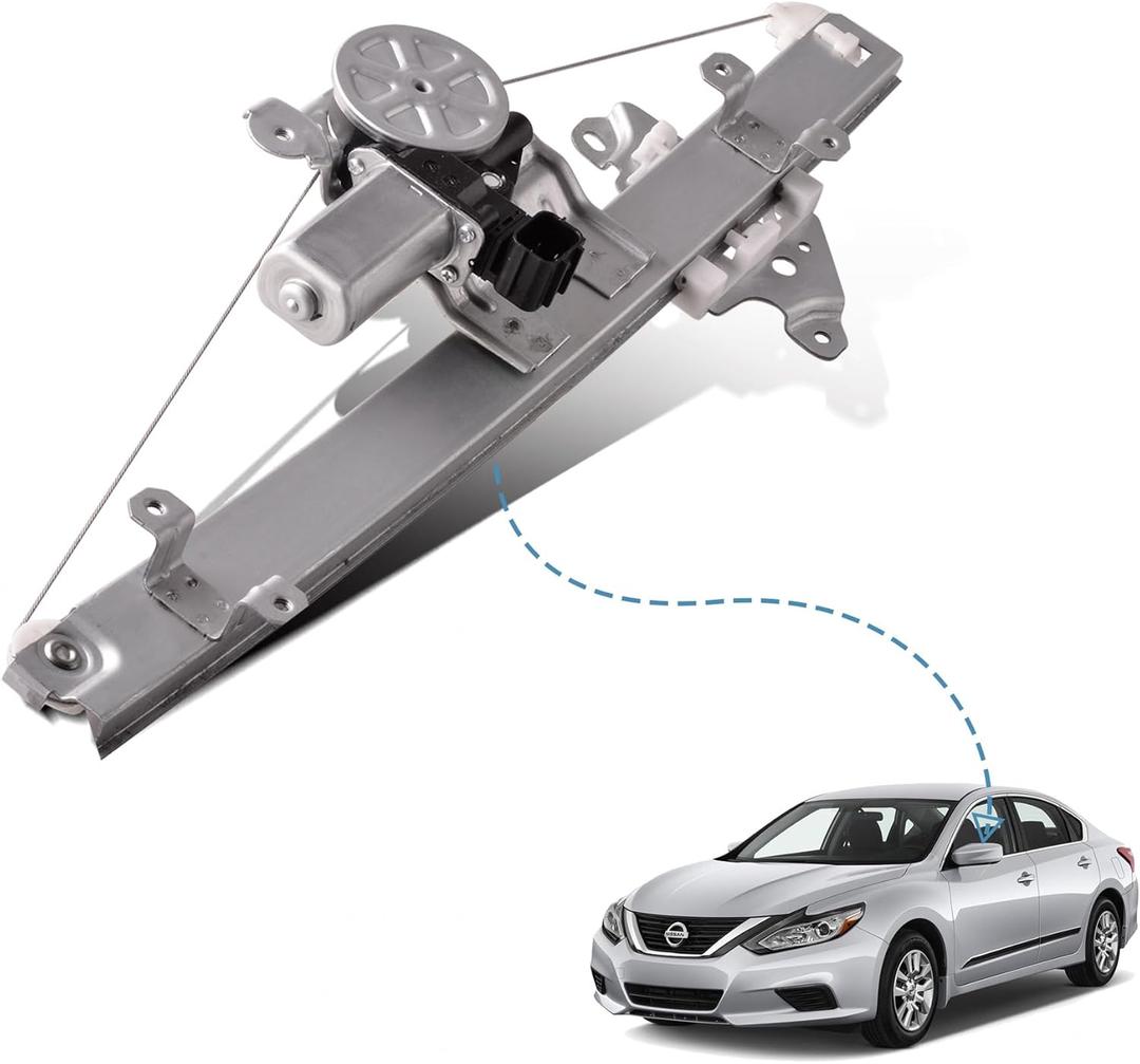 Front Left Driver Side Power Window Regulator with Motor Assembly Compatible for 2019-2022 Nissan Altima Replacement 807216CA0A, 807306CA0A