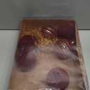 Christmas Ornaments Set of 6, 3.15" Flocked Velvet Balls with Hand Painted Designs, Burgundy Elegant Christmas Tree Decorations in Gift Box