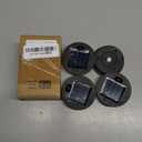 4 Pieces Replacement Solar Light Tops Outdoor Hanging Lantern Solar Light Parts Round Waterproof Decorative for Outdoor Hanging Lanterns, Warm(2.76 Inch in Diameter)