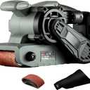 18V Belt Sander Cordless with Dust Bag Electric Sander Tool for Wood with 6 Variable-Speed Control, Hand Sander with Vacuum Dust Collector for Woodworking Metal Working