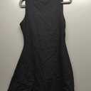 QINSEN Womens Open Back Tennis Dress Sleeveless Built in Shorts Golf Athletic Dress with Pockets (Medium, Black)