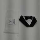 Dog Wedding Bandana, Formal Dog Tuxedo Adjustable Pet Collar with Bow, Small, Medium and Large Wedding Clothing, Birthday Gifts for Dogs (Small, Black)