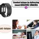 Electric Shock Alarm Clock for Heavy Sleepers | Wearable Silent Strong Zap Alarm Clock | Shock Pulse for Self-Discipline and Combat Fatigue | With 1.69 Touch Screen