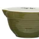 Creative Co-Op Stoneware Batter Bowl Measuring Cups, Set of 4 Sizes, Multicolor
