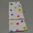 Colorful Polka Dot Curtain Valance for Kitchen Window, Color Point Valance for Window Curtain & Drape 3" Rod Pocket Colorful Window Treatment for Bedroom Living Room Curtain Over Sink 54x18in,1 Panel