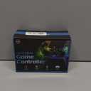 Wireless Controller for PS4, LED Backlit Controller for PS4/Pr/Slim, 1000mAh Battery, Double Shock 6-Axis Motion Sensor, Built-in Speaker & 3.5mm Headphone Jack, Adjustable RGB Backlight, White