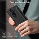 Nillkin for Samsung Galaxy Z Fold 7 Case with Stylus Pen [Superior Liquid Silicone] [Wireless Charging] [S Pen Holder] Shockproof Slim Phone Case Cover for Galaxy Z Fold 7, Black-No Screen Protector
