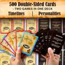 QUOKKA USA History & Personality Board Card Game - Istoria 500 Trivia Cards Double-Sided Deck - Fun Educational Trivia Games for Adults, Friends & Family Night - Ages 15+