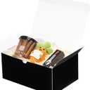 UnicoPak 20 Pack 9x6x4 Gift Boxes Bulk Black Gift Boxes with Lids for Presents for Gifts Birthday Wedding Groomsmen Bridesmaid Proposal Holidays