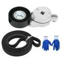 Engine Serpentine Belt Drive Kit with Tensioner Compatible with Toyota Camry 2010 2011 L4 2.5L Replace # 166200V010 39096 4PK1240