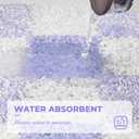 GRANNY SAYS Checkered Purple Bathroom Rugs, 32" x 20", Non-Slip Bath Mats for Bathroom, Plush Shag Absorbent Microfiber Ultra Soft Bath Mat, Cute Washable Rug for Tub, Shower, Bedroom (1'8" x 2'8" (Rectangular))