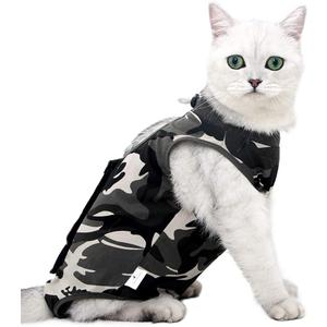 Cat Recovery Suit for Abdominal Wounds or Skin Diseases, Cat Onesie for Cats After Surgery Female Kitten Recovery Suit, Breathable E-Collar Alternative for Cats After Spay Anti Licking Wounds (Small)