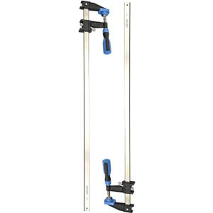 Bar Clamps for Woodworking 24 Inch, 2-Pack Wood Clamps Adjustable and Release Quickly,Throat Depth 2.5 Inch, Serrated Steel Rail, Bar Clamps Force 600 Lbs