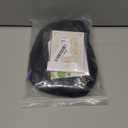 FantaLook Short Black Purple Cosplay Wig with 2 Buns for Halloween Party CostumeSmall Size