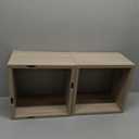 Kaboon Cube Floating Shelves Set2, Display Shelves Wall Mount 7.75" D x 12.5" W x 12.5" H, (Grey Oak, Square 2 Cubes)