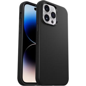 OtterBox iPhone 14 Pro Max (ONLY) Symmetry Series+ Case - Black, Ultra-Sleek, Snaps to MagSafe, Raised Edges Protect Camera & Screen