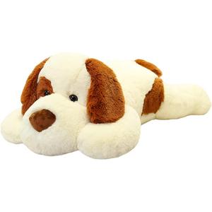 YESGIRL 26.8 inch Large Dog Weighted Stuffed Animals, 5 lb Weighted Plush Animal, Cute Plush Toy Pillow, Gifts for Adults, Kids, Boys and Girls(White)