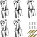 Wine Bottle Wall Pegs 5 Bottle Matte Silver Single Vino Pin for Drywall or Wood Surfaces