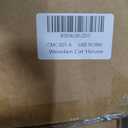 Cat House For Indoor Cats,Wooden Large Cat Bed Cave With 2 Soft Cushion,Warm Cozy