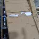 Madison Park Amelia Upholstered Headboard | Nail Head Trim Wingback Button Tufted | King, Cream