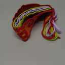 HAIMEIKANG Hippie Hair Bandanas Headbands for Women Boho Headband Knit Hair Bands Floral Head Wrap for Girls(red+green+purple)