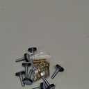 Furniture Leveler PTFE(Teflon) Bottom(20mm Base),Threaded Shank(1/4-20) Adjust Pads,Table/Chair/Cabinet/Sofa Medium Adjustable Legs Leveling,Nuts Installation and Floor Protection(8 Pack)