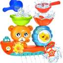 Baby Bath Toys for Kids Ages 1-3 Toddler Bath Toy Bear Bathtub Toys for Babies 12 Months Boys Girls Infant Water Tub Toys 1 2 3 Year Olds Preschool Learning Gift