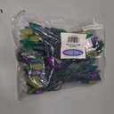 Novelty Lights 24FT 70 Light Purple Green and Yellow LED Mardi Gras Lights, C6 Bulbs, Connect up to 43 Sets, Indoor/Outdoor Use