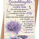 4 x Granddaughter Birthday Card, Birthday Card Gifts for Granddaughter from Grandparents, Granddaughter Birthday Gift Adult