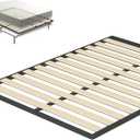 Zinus Deepak Easy Assembly Wood Slat 1.6 Inch Bunkie Board, Bed Slat Replacement, Full