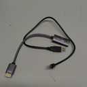 HDMI Male to USB-C Female Cable Adapter with USB C Power Cable,Uni-Directional HDMI (source) to Type C 3.1 (display) Converter,4K 60Hz Thunderbolt 3 Adapter for MacBook Pro,Microsoft Surface,Xreal Air