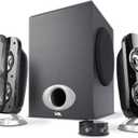 Cyber Acoustics CA-3810 2.1 Multimedia Speaker System with Subwoofer, 80 Watts Peak Power, Strong Bass, Perfect for Music, Movies, and Games