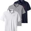 U.S. Polo Assn. 3 Pack Men's Classic Polo Shirt, XL