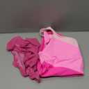 Girl's One Piece Swimsuits Color Block Cutout One Shoulder Bathing Suit with Mesh Cover Up 1 Piece Swimsuit Swimwear 11-12