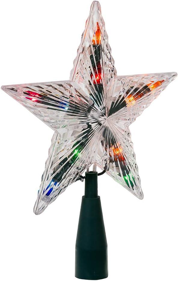 Kurt Adler Multi-Colored Crystal Star Treetop