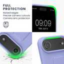 2 x kwmobile Case for Apple iPhone Air Case - Soft TPU Cover with Silicone Coating - with Hand Strap and Stand Function - Shockproof - Lavender, (Mix Colors)