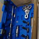 Rear Axle Bearing Puller Tool Axle Seal and Bearing Remover Set with Slide Hammer Yoke and 3 Rear Axle Puller Adapters, 1" to 2-7/8" IDs