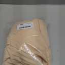 JustVH Women's Maternity Off Shoulder Baby Shower Dress Party Paneled Ruched Hem Maxi Photography Gown for Photoshoot (Biege, Medium)