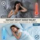 Bed Cooling System for Hot Sleepers, Quiet Under Sheets Bed Fan for Better Sleep,Fits Mattresses Up to 25.2" Tall, Night Sweats Relief, Single-Zone Mattress Cooling, Energy-Saving AC Alternative, no