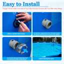 12355 Large Inlet Air Nozzle Compatible with Intex 1900-2450gph Pumps, Pool Return Jet for Intex Above Ground Swimming Pool Replacement Part Kit, Pool Strainer Grid Inlet Water Jet Nozzles, 2 Pack