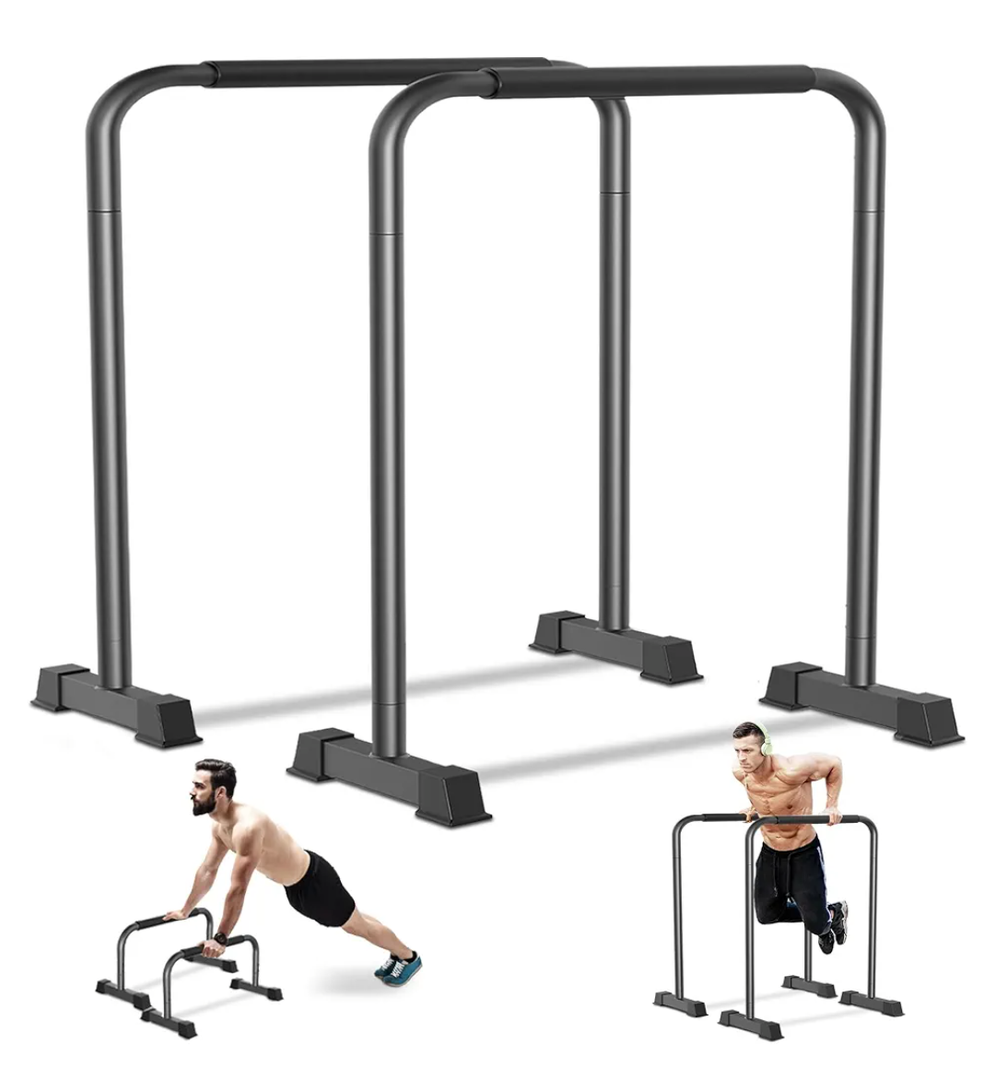 Dip Bar, 2-in-1 Adjustable Dip Stand Station for Home Workout, Heavy Duty Parallel Bars Workout Equipment for Strength Training Dip Bar, 2-in-1 Adjustable Dip Stand Station for Home Workout, Heavy Duty Parallel Bars Workout Equipment for Strength Training