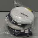 Dual Pouch Wristlet Keychain Wallet Double keychain wallets Mini Pouch Coin Purse Women Coin Detachable Wrist Zip Bag (Black & White)