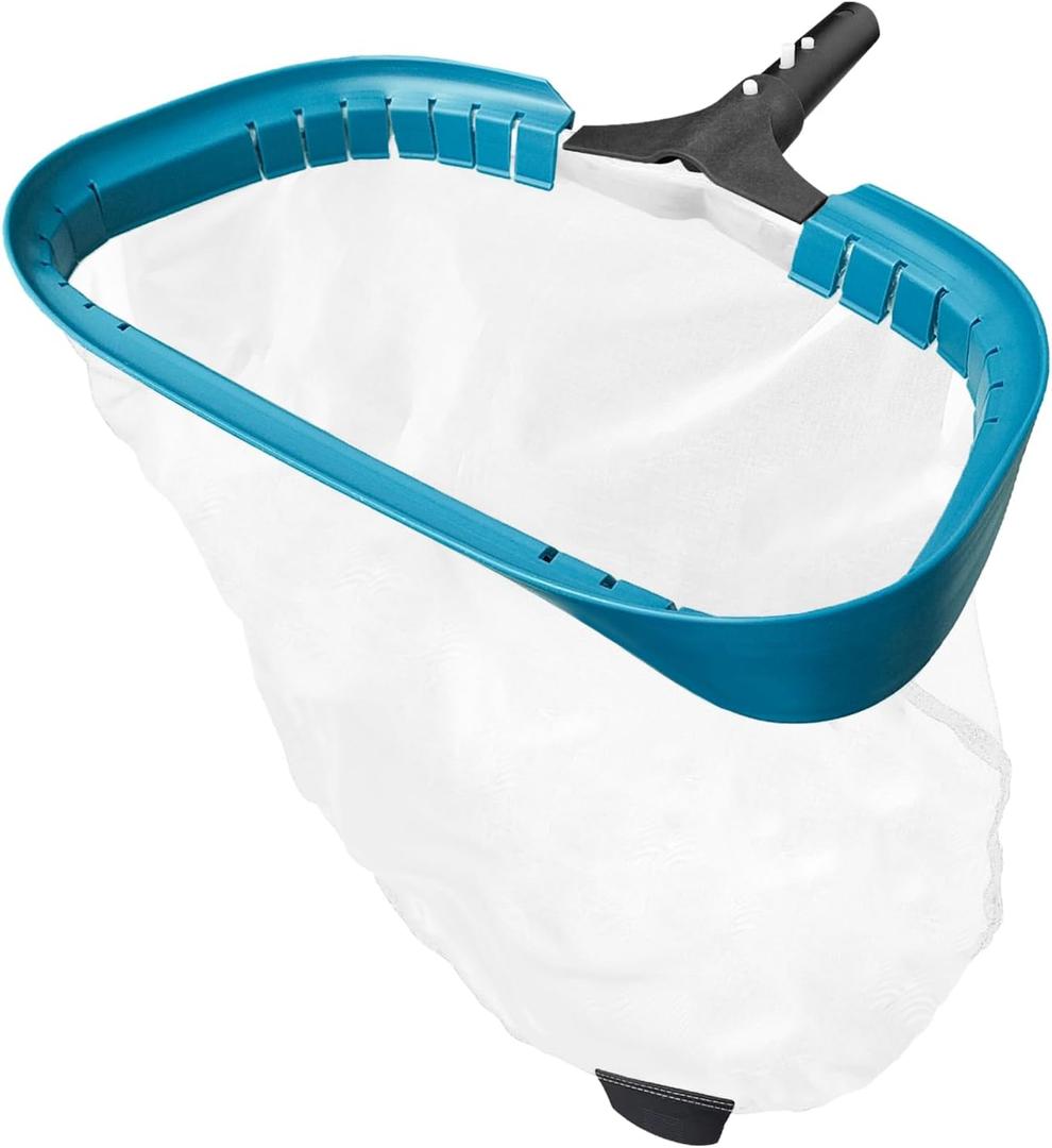 17.5" Heavy Duty Ultra Fine Mesh Pool Pollen & Sand Skimmer Rake, Aluminum Frame Deep Nylon Net, Pool Net for Above Ground & In-ground Swimming Pools (No Pole)