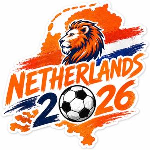 3 x Netherlands World Cup Car Decal, Vinyl Waterproof Soccer Stickers, for Car, Window, Laptops (Netherlands)