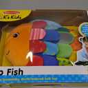 Melissa & Doug Flip Fish Soft Baby Toy Sensory Tummy Time Toys, Soft Fabric Tag Toy For Babies, Infants