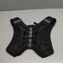 Weighted Vest for Women & Men with Reflective Stripe and Adjustable Buckle, Comfortable & Durable Rucking Vest for Walking, Running & Strength Training (6 lb, Black)